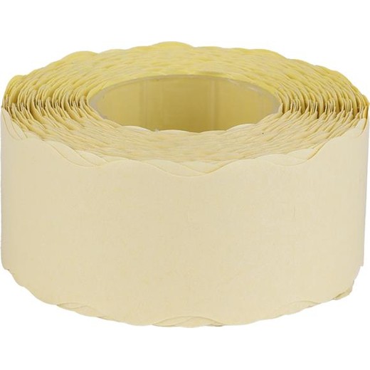 Cenové etikety, 25x16 mm, citrónová