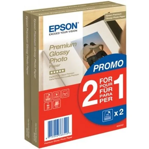 S042167 foto papier, atramentový, 10x15, 255 g, lesklý, 2x40 listov, EPSON