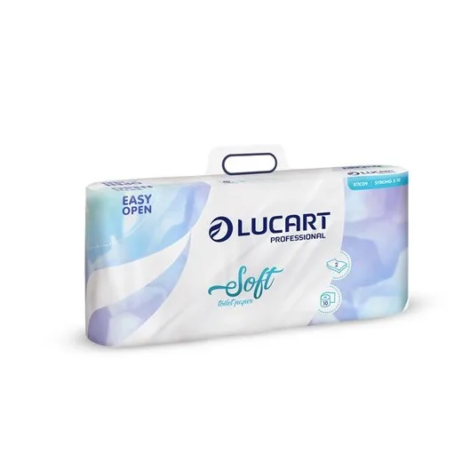 Toaletný papier, 2-vrstvový, malé kotúče, 10 kotúčov, LUCART "Soft", biela