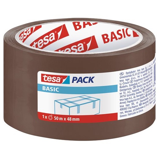 Baliaca páska, 48 mm x 50 m, TESA "Basic", hnedá