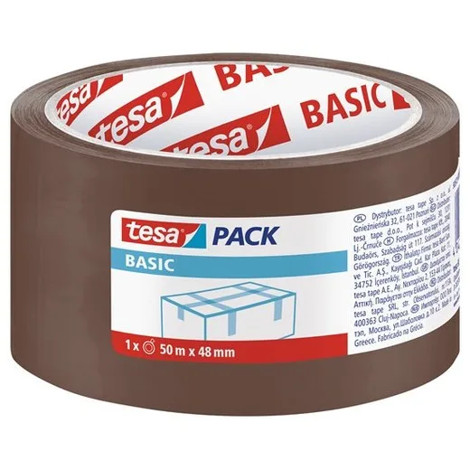 Baliaca páska, 48 mm x 50 m, TESA "Basic", hnedá