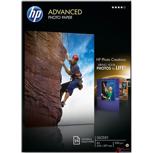 Foto papier Q5456A, k atramentovým tlačiarňam, A4, 250 g, lesklý, HP