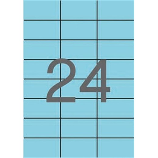Etikety, 70x37 mm, farebné, APLI, pastelovo modré, 480 etikiet/bal