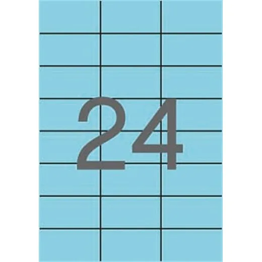 Etikety, 70x37 mm, farebné, APLI, pastelovo modré, 480 etikiet/bal