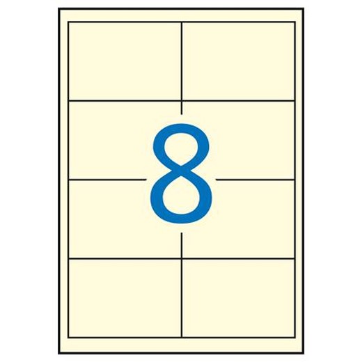 Etikety, 97x67,7 mm, farebné, APLI, krémové, 160 etikiet/bal