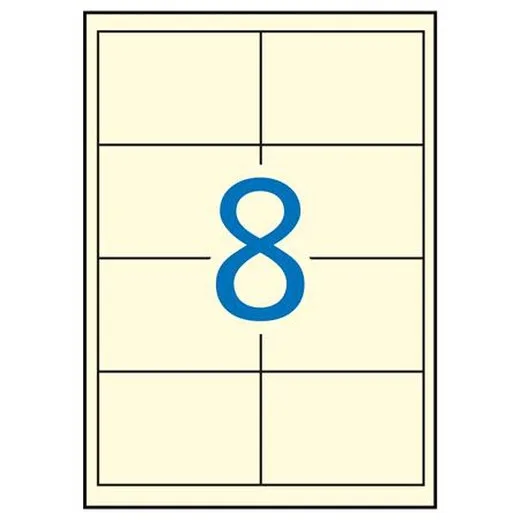 Etikety, 97x67,7 mm, farebné, APLI, krémové, 160 etikiet/bal