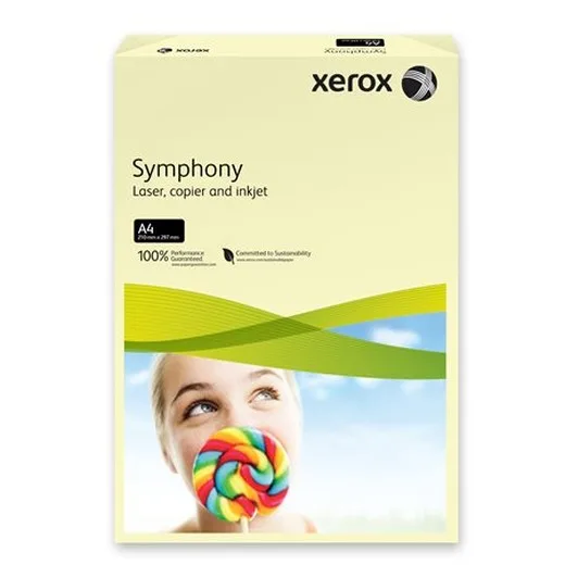 Kancelársky papier, farebný, A4, 80 g, XEROX "Symphony", slonovina (pastelový)