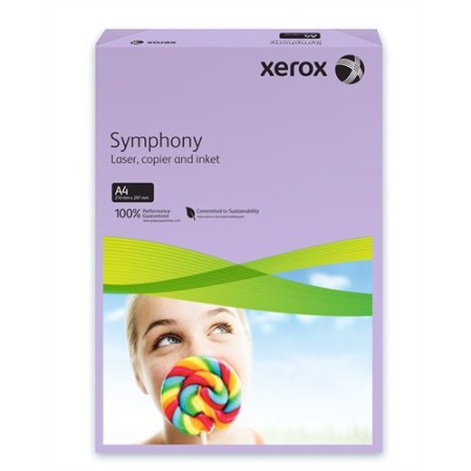 Kancelársky papier, farebný, A4, 80 g, XEROX "Symphony", fialový (stredný)