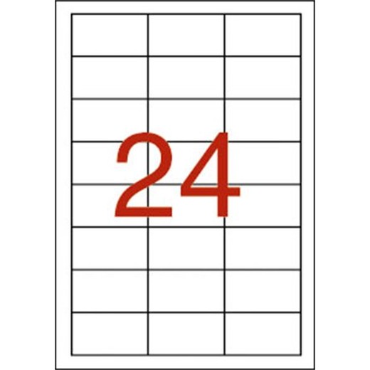 Etikety, 64,6x33,8 mm, polyester, odolné voči poveternostným podmienkam, biela, APLI, 480 etikiet/bal