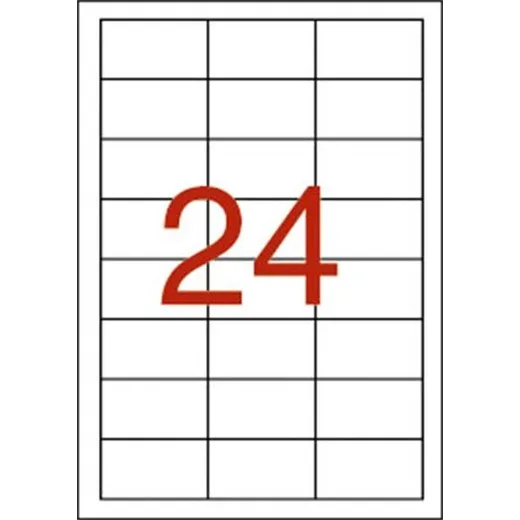 Etikety, 64,6x33,8 mm, polyester, odolné voči poveternostným podmienkam, biela, APLI, 480 etikiet/bal