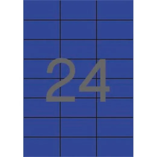 Etikety, 70x37 mm, farebné, APLI, modré, 480 etikiet/bal