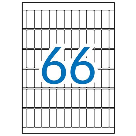 Etikety, 12x30 mm, zaoblené rohy, na liste formátu A5, APLI, 990 etikiet/bal