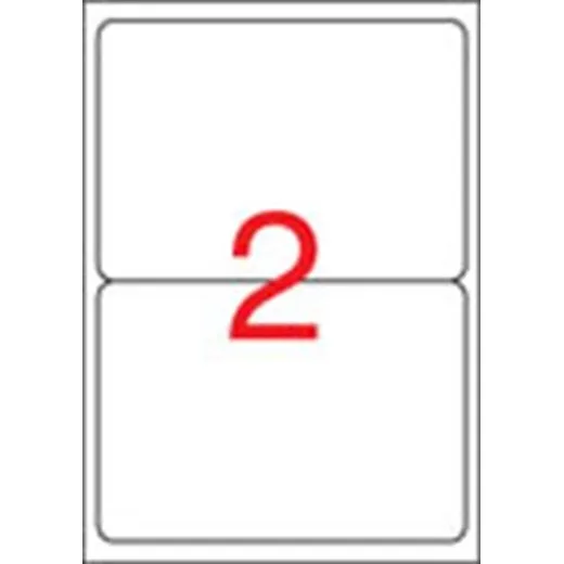 Etikety, univerzálne, 199,6x144,5 mm, zaoblené rohy, APLI, 200 etikiet/bal
