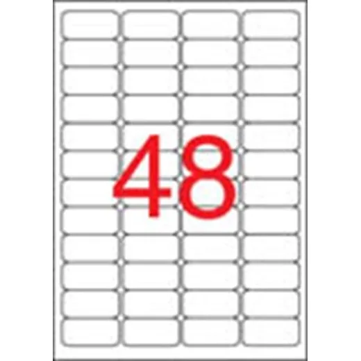 Etikety, 45,7x21,2 mm, bezpečnostné, zaoblené rohy, APLI, 480 etikiet/bal