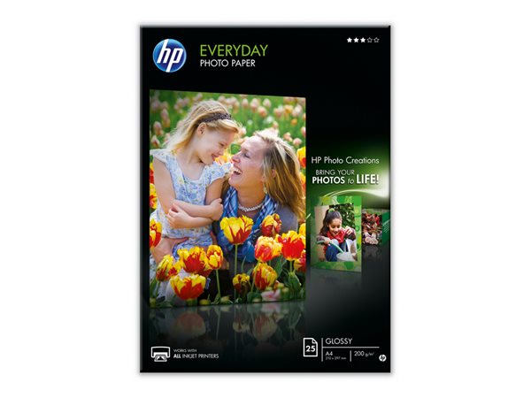 Foto papier Q5451A, k atramentovým tlačiarňam, A4, 200 g, lesklý, HP