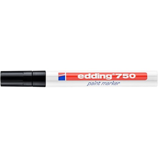 Permanentný lakový popisovač, 2-4 mm, EDDING "750", čierny
