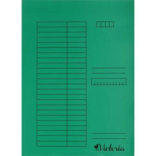 Rýchloviazač, kartón, A4, VICTORIA OFFICE, zelený