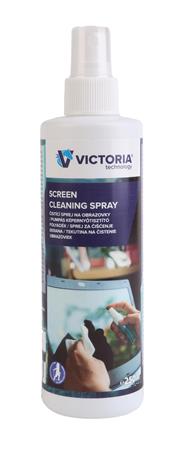 Čistiaca tekutina na monitor s pumpičkou, antistatická, 250ml, VICTORIA TECHNOLOGY