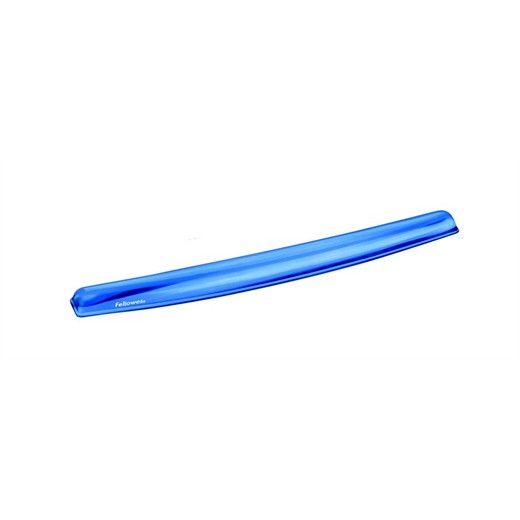 Opierka zápästia ku klávesnici, FELLOWES "Crystal™ Gel", modrá