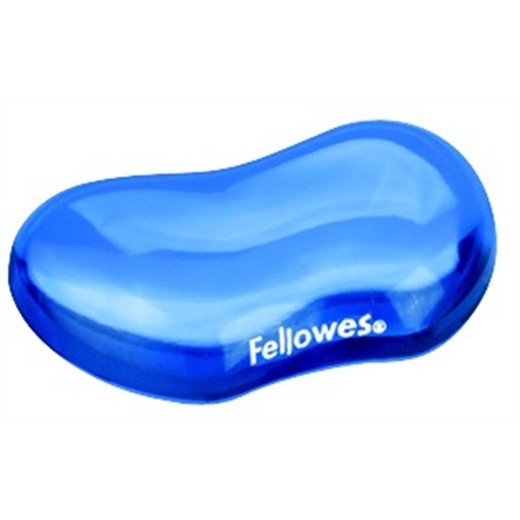 Opierka zápästia, mini, gélová, FELLOWES "Crystal™ Gel", modrá