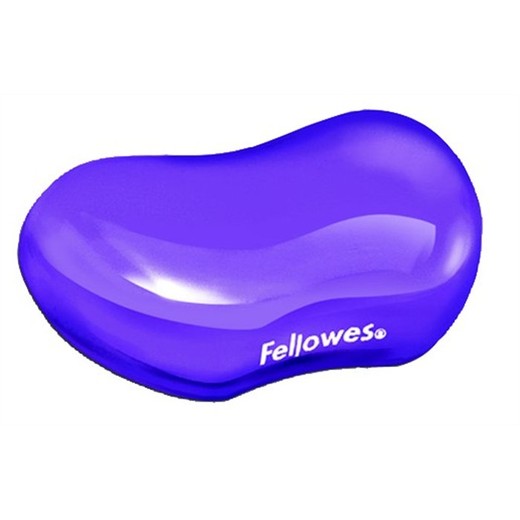Opierka zápästia, mini, gélová, FELLOWES "Crystal™ Gel", fialová