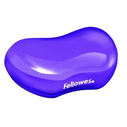 Opierka zápästia, mini, gélová, FELLOWES "Crystal™ Gel", fialová