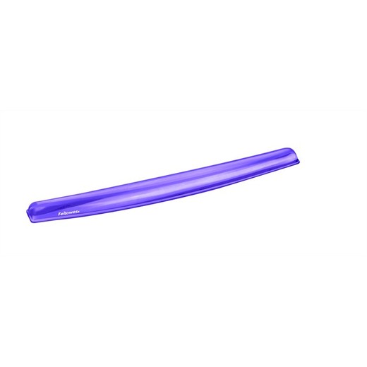 Opierka zápästia ku klávesnici, FELLOWES "Crystal™ Gel", fialová
