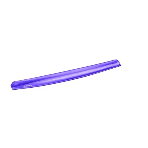 Opierka zápästia ku klávesnici, FELLOWES "Crystal™ Gel", fialová