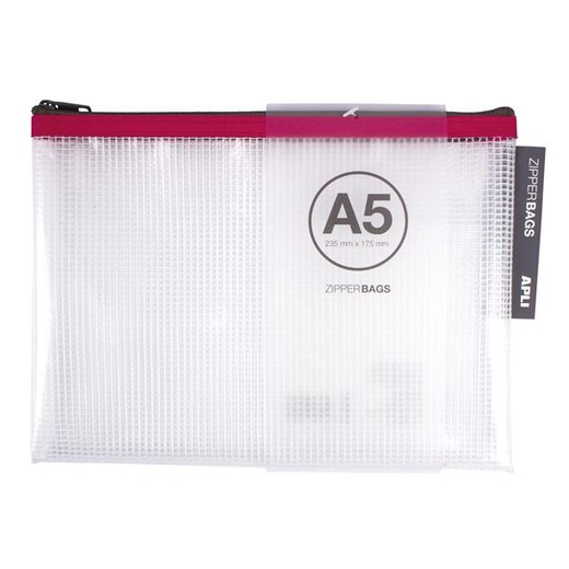 Organizačné vrecko, na zips, 235 x 175 mm, APLI, rôzne farby