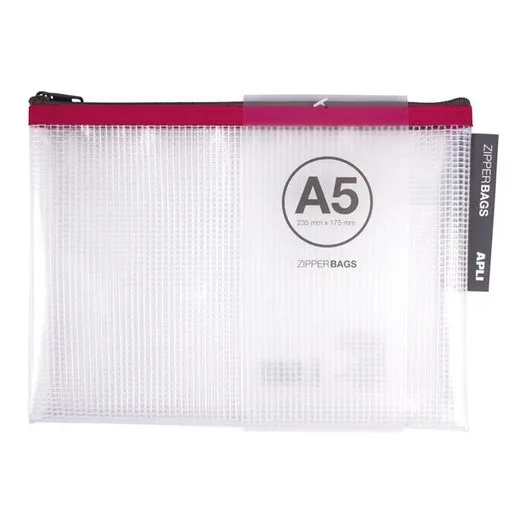 Organizačné vrecko, na zips, 235 x 175 mm, APLI, rôzne farby
