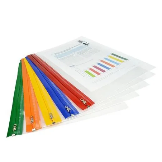 Obálka na zips, A4+, RAPESCO, "Zippi", mix farieb