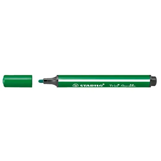 Fixka, 1,5-2 mm, pohyblivý hrot, STABILO "Trio Scribbi", zelená