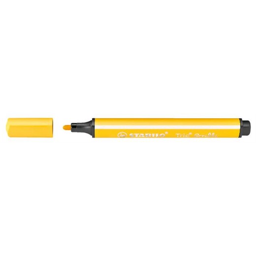 Fixka, 1,5-2 mm, pohyblivý hrot, STABILO "Trio Scribbi", žltá