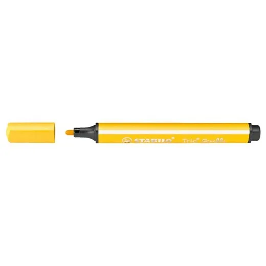 Fixka, 1,5-2 mm, pohyblivý hrot, STABILO "Trio Scribbi", žltá