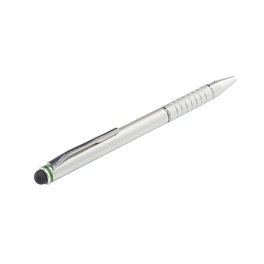 Dotykové pero, pre dotykové zariadenia, 2in1, LEITZ "Stylus", strieborná