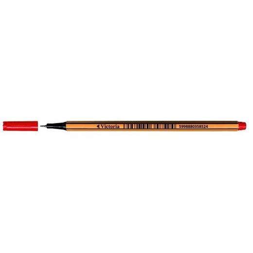 Liner, 0,4 mm, VICTORIA OFFICE, červená