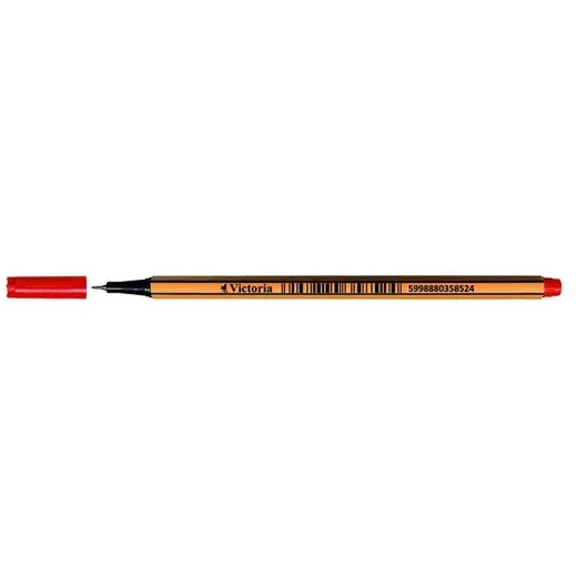 Liner, 0,4 mm, VICTORIA OFFICE, červená