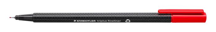 Liner, 0,3 mm, STAEDTLER "Triplus", červený