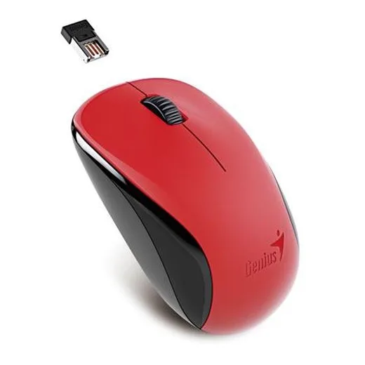 Myš, bezdrôtová, optická, štandardná veľkosť, GENIUS "NX-7000" červená