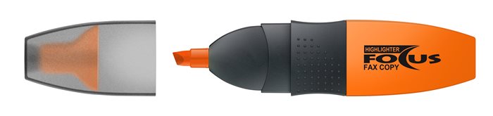 Zvýrazňovač, ICO "Focus", oranžový