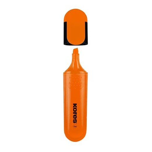 Zvýrazňovač, 0,5 - 5 mm, KORES, oranžový