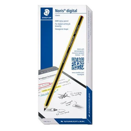 Dotyková ceruzka, na dotykové obrazovky, EMR, STAEDTLER "Noris Digital Classic 180 22", žltá