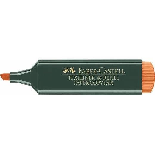 Zvýrazňovač, 1-5 mm, FABER-CASTELL, "Textliner 48", oranžový