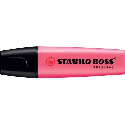 Zvýrazňovač, 2-5 mm, STABILO "BOSS original", ružový