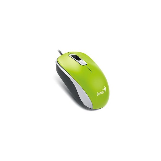 Myš, drôtová, optická, štandardná veľkosť, USB, GENIUS "DX-120", zelená