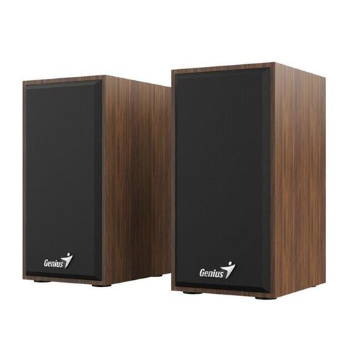 Reproduktor, 2.0, 6W, USB konektor, drevené, GENIUS "SP-HF180", hnedá