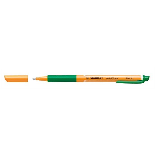 Roller, 0,5 mm, STABILO "PointVisco", zelený