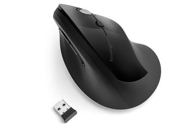 Myš, bezdrôtová, vertikálna, USB, KENSINGTON "Pro Fit® Ergo"