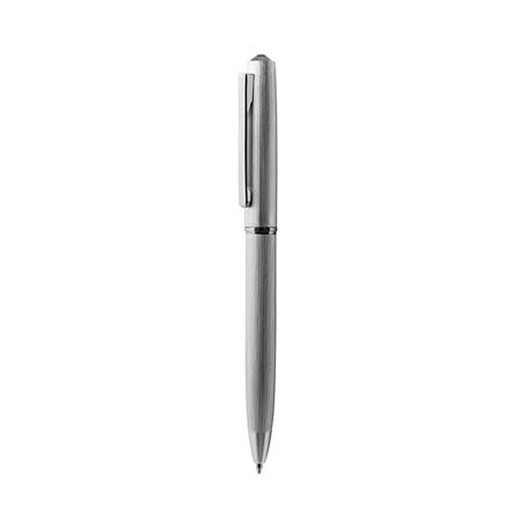 Guľôčkové pero, strieborná, "Oslo", black diamond krištáľ SWAROVSKI® , 13 cm, ART CRYSTELLA®
