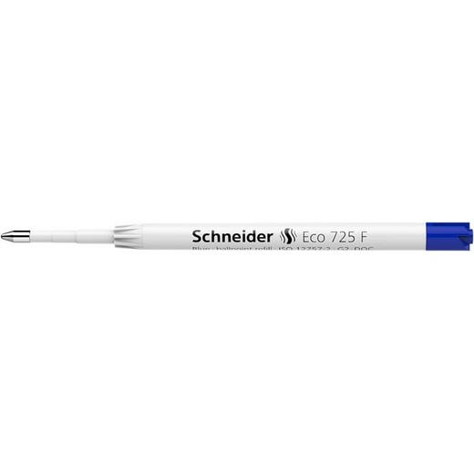 Náplň do guľ. pera, 0,3 mm, SCHNEIDER " Eco 725 F", modrá